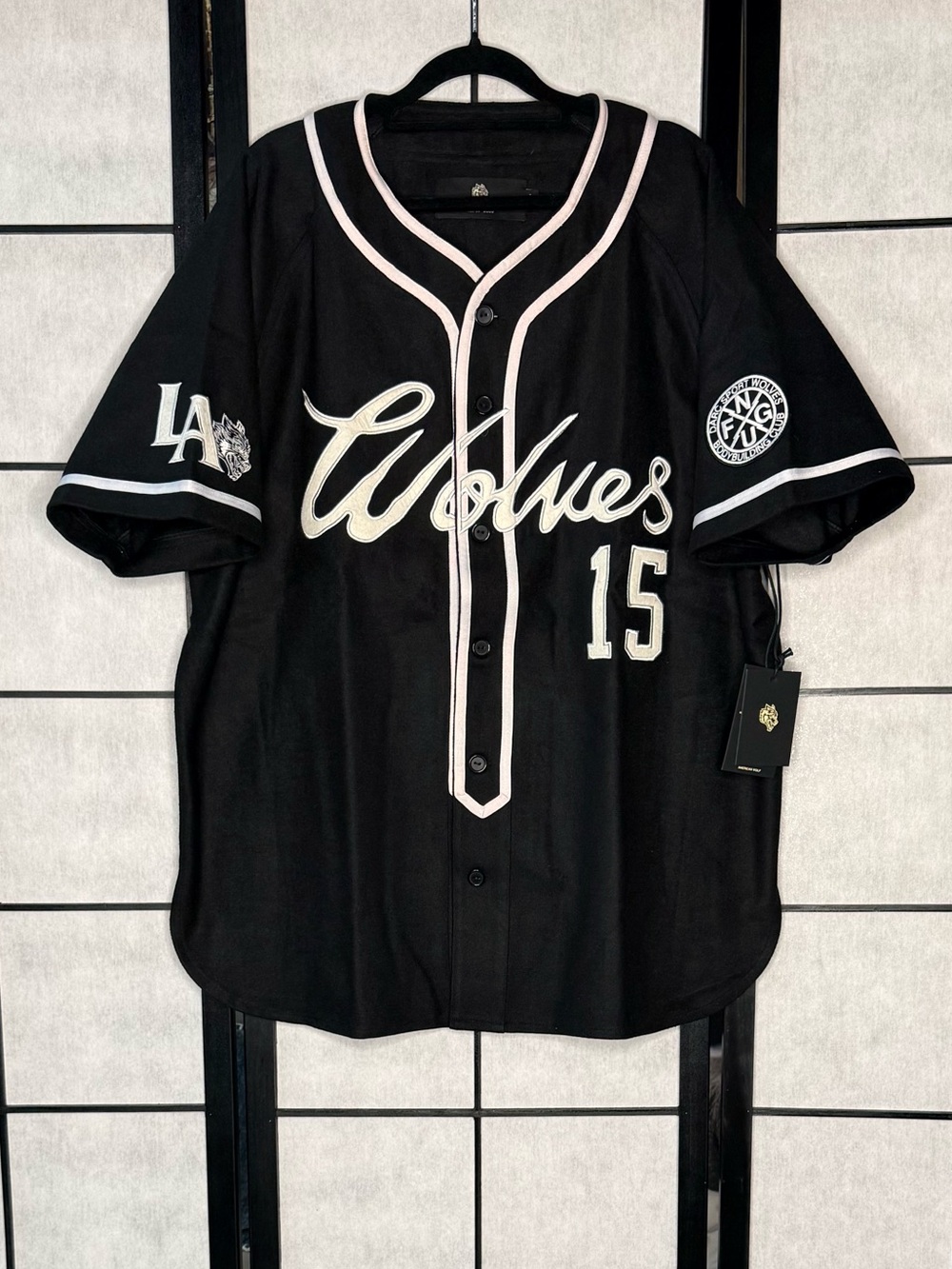 Darc Sport Our League Baseball Jersey Black Limited 196/1000 Men’s Size L NWT